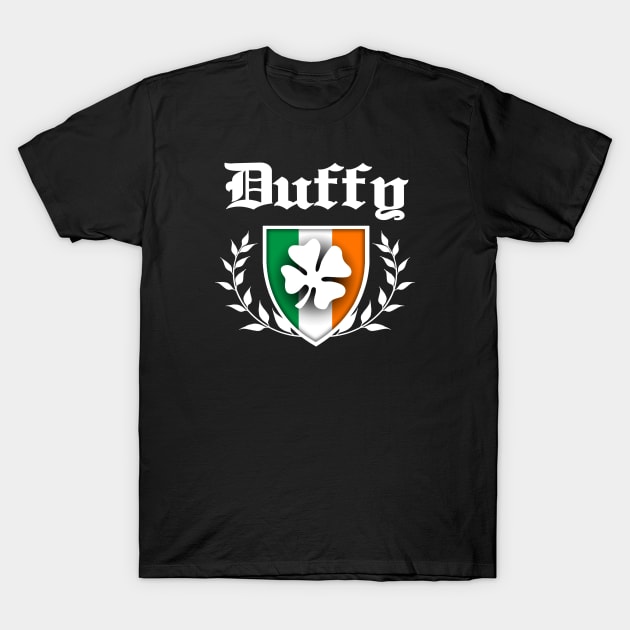 Duffy Shamrock Crest T-Shirt by robotface